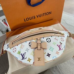 Louis Vuitton high rise bum bag Multicolor Murakami Monogram Bag 2025